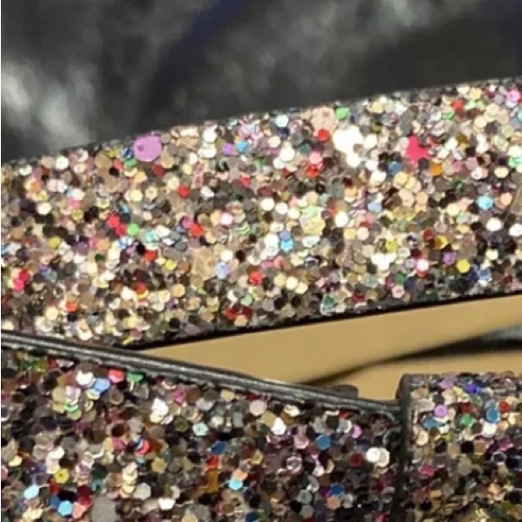 Kate Spade | Leather Rainbow Glitter Reversible Belt Size S NWT - Picture 7 of 7